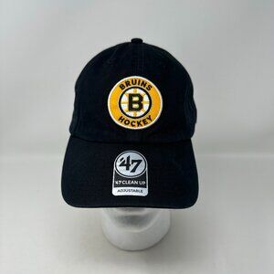Boston Bruins HOCKEY Black Adjustable  - 47 Brand